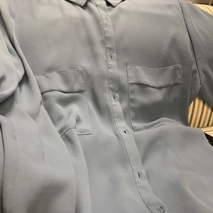 Cornflower blue blouse worn once and then dry cleaned